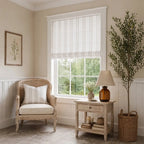 Ocean-Brown Stripes on White