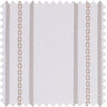 Ocean-Brown Stripes on White
