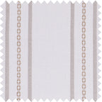 Ocean-Brown Stripes on White