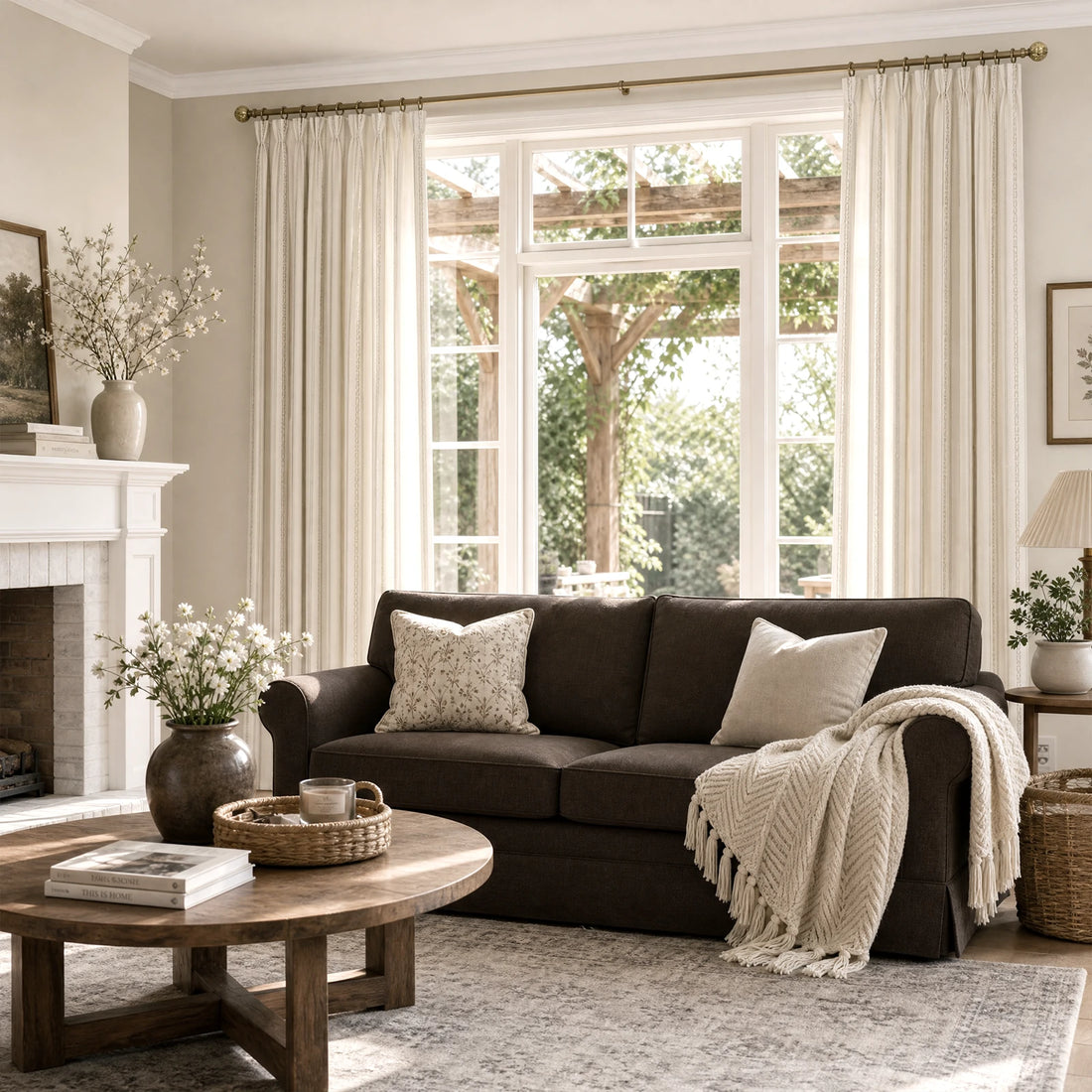 Ocean Woven Stripes Curtains