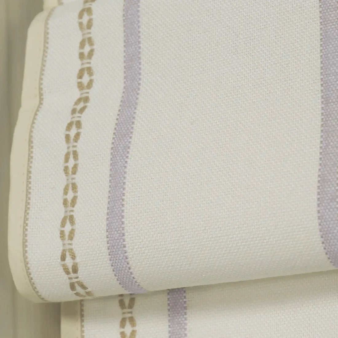 Ocean Woven Stripes Roman Shades