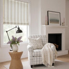 Ocean Woven Stripes Roman Shades