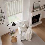 Ocean Woven Stripes Roman Shades