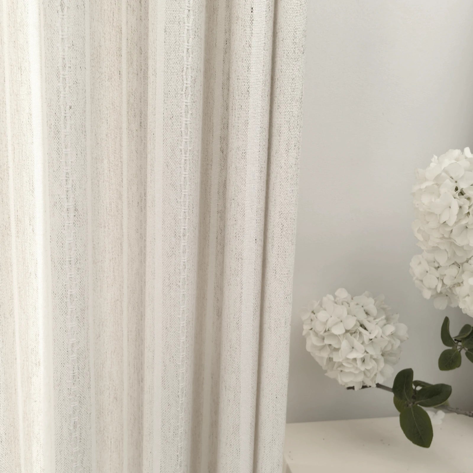 Ocean Woven Stripes Curtains