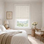 Ocean Woven Stripes Roman Shades