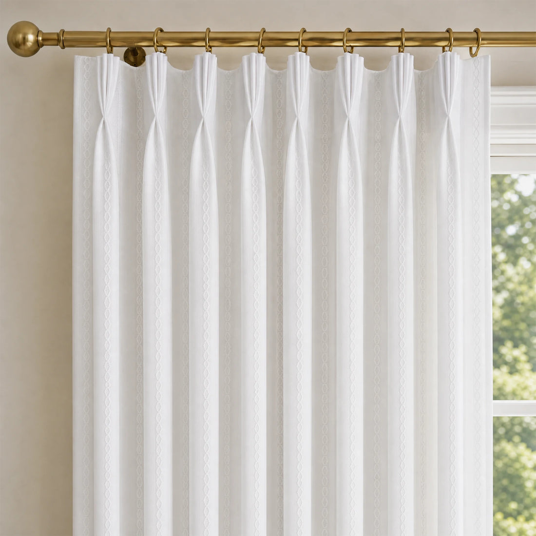 Ocean Woven Stripes Curtains