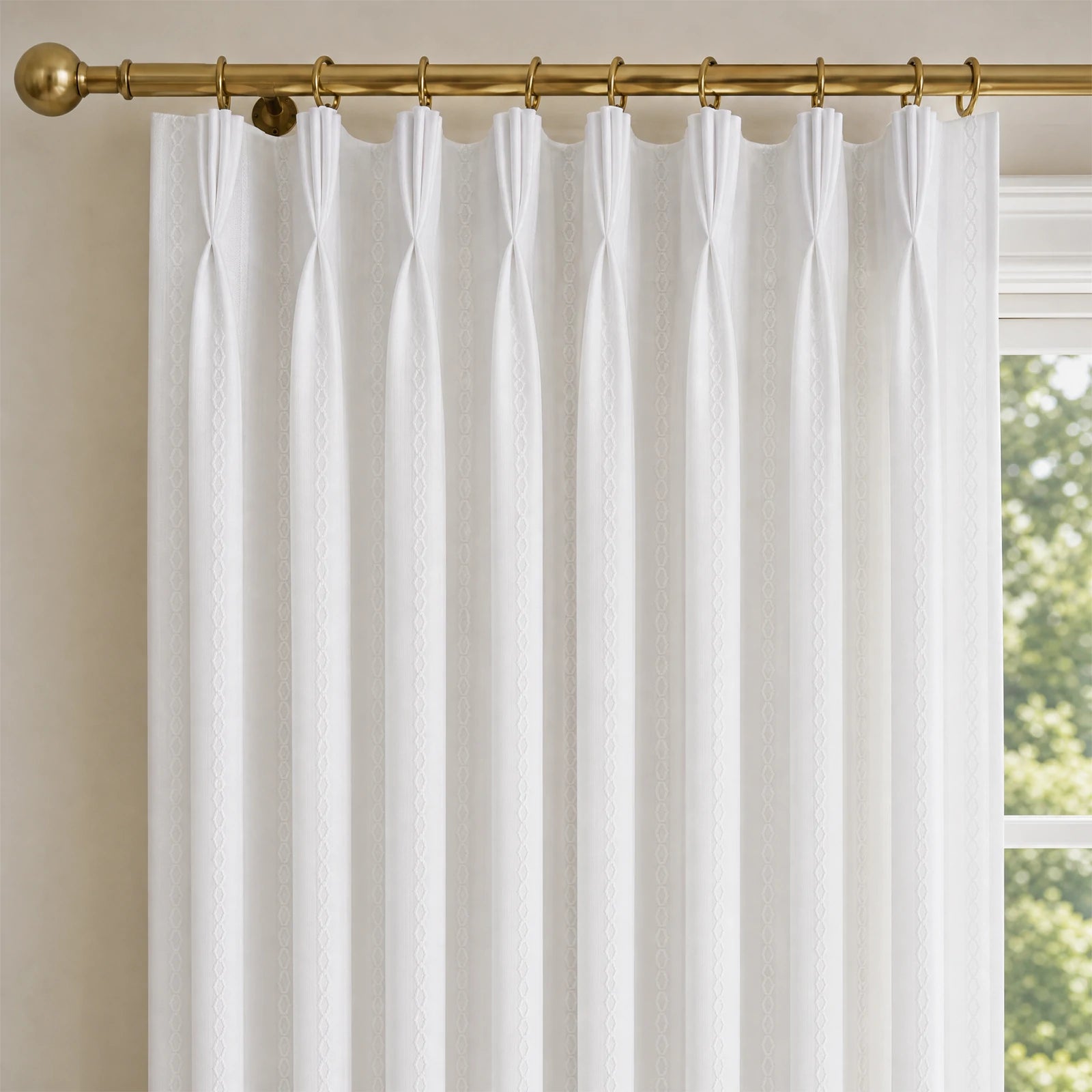 Ocean Woven Stripes Curtains