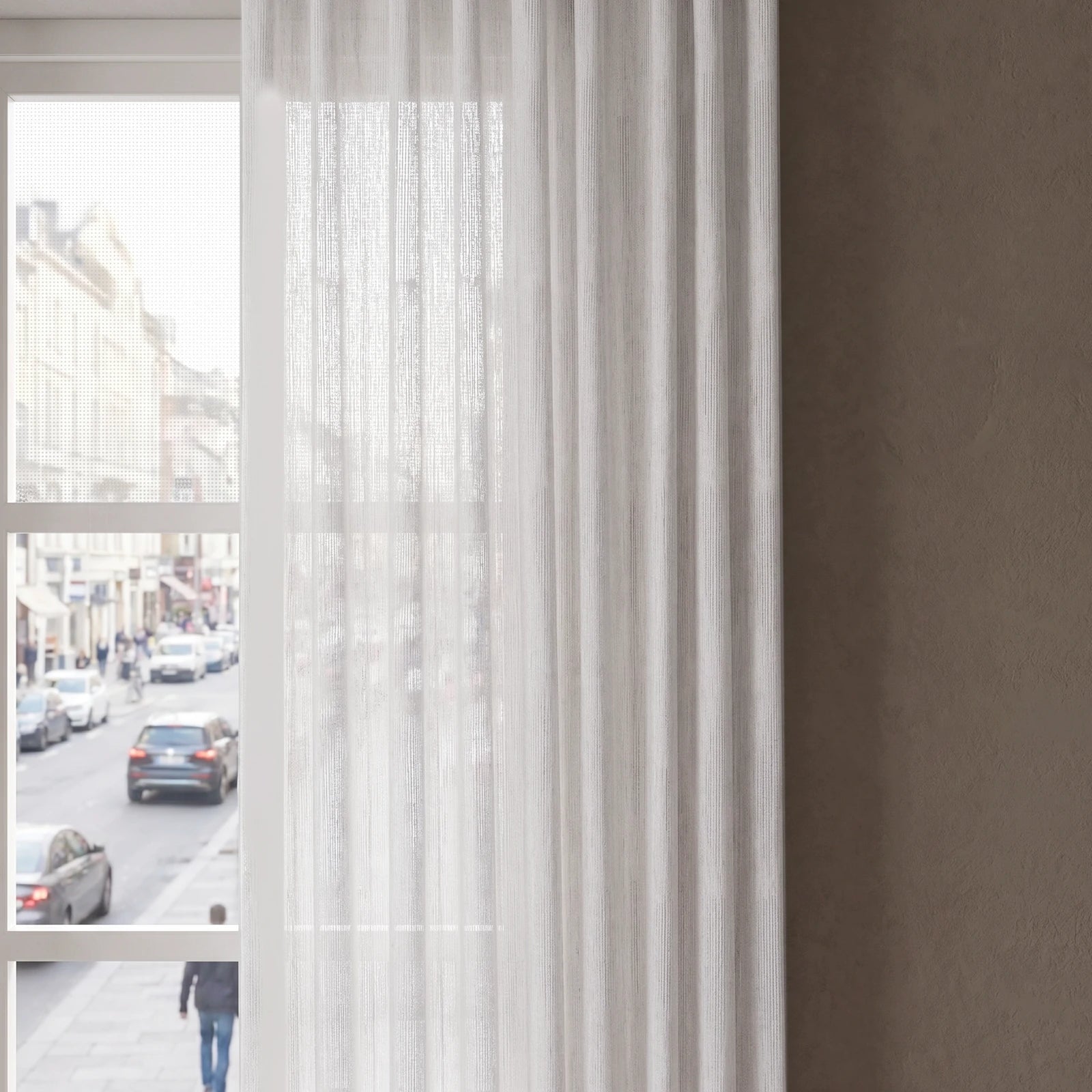 Odette Jacquard Pattern Sheer Curtains