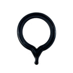 Solid color metal silent slip ring details