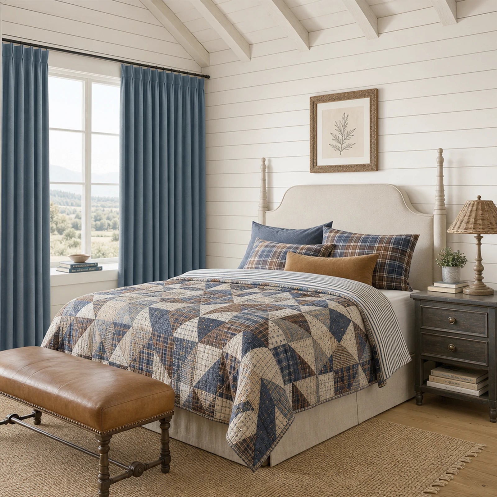 Orion Linen Look 100% Blackout Curtains