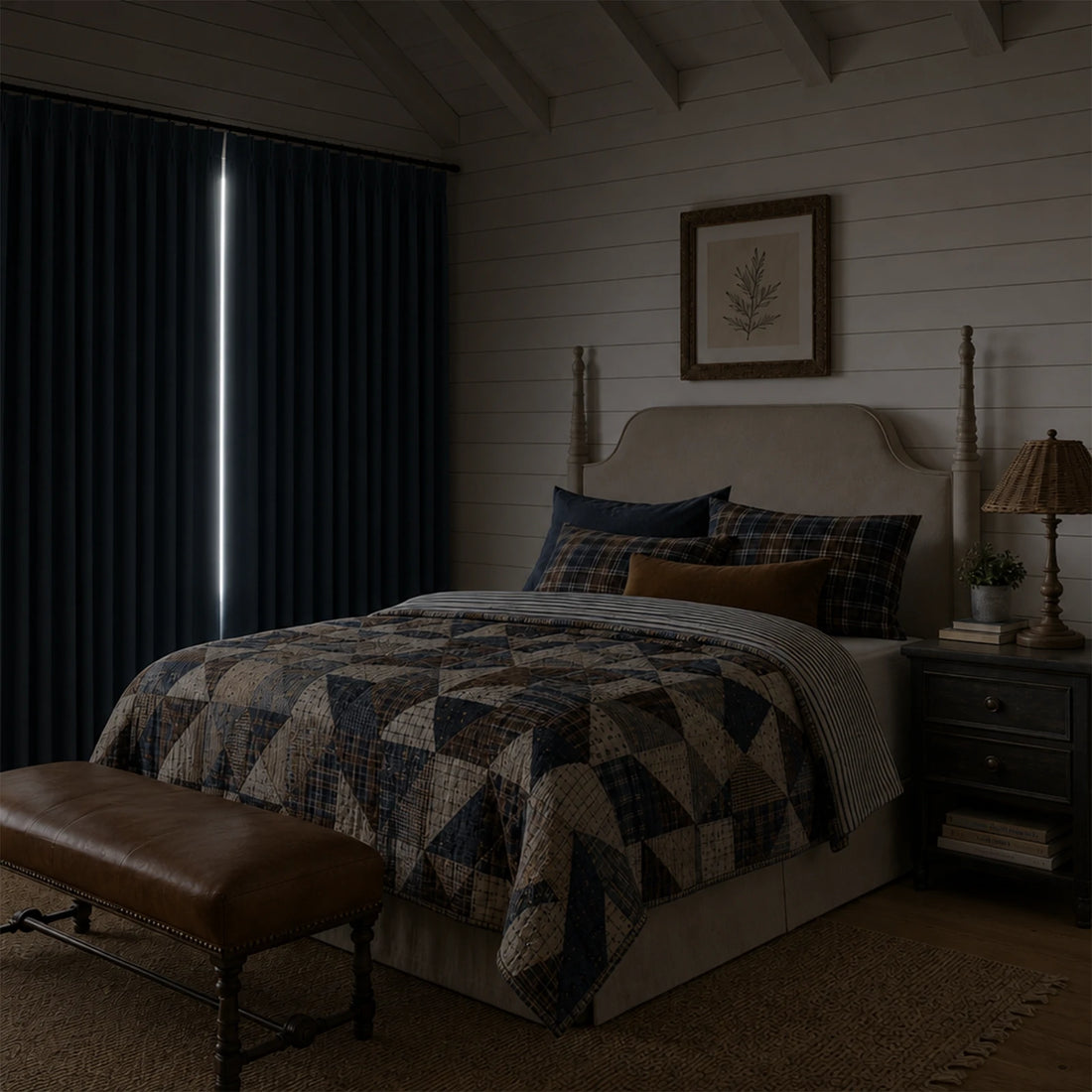 Orion Linen Look 100% Blackout Curtains