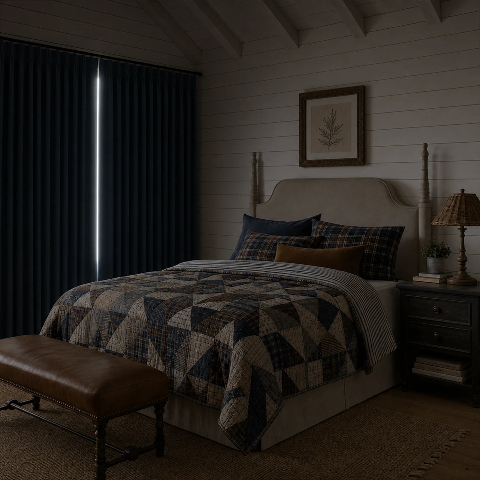 Orion Linen Look 100% Blackout Curtains