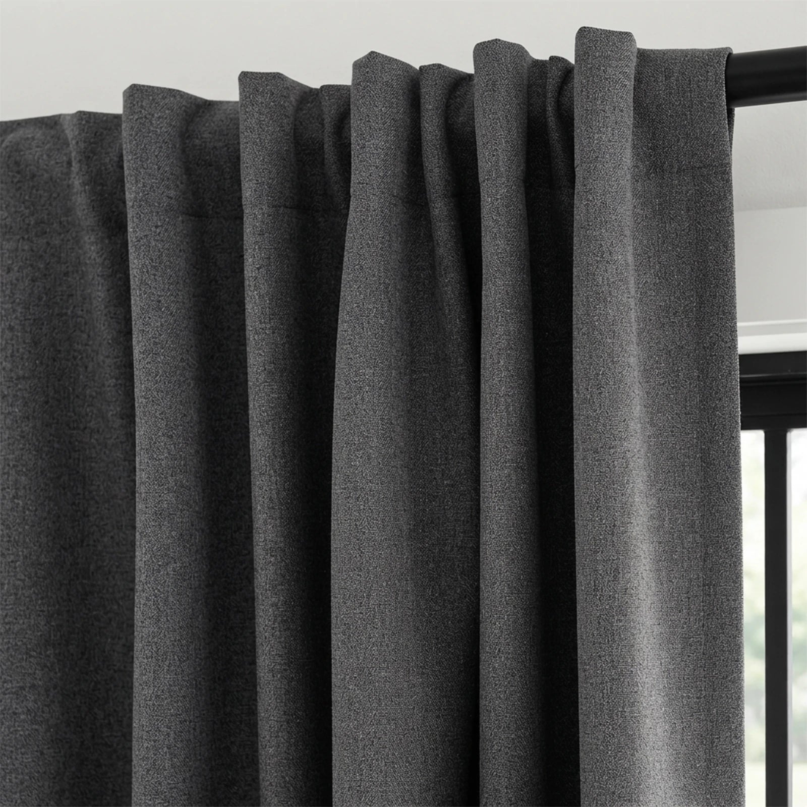 Orion Linen Look 100% Blackout Curtains