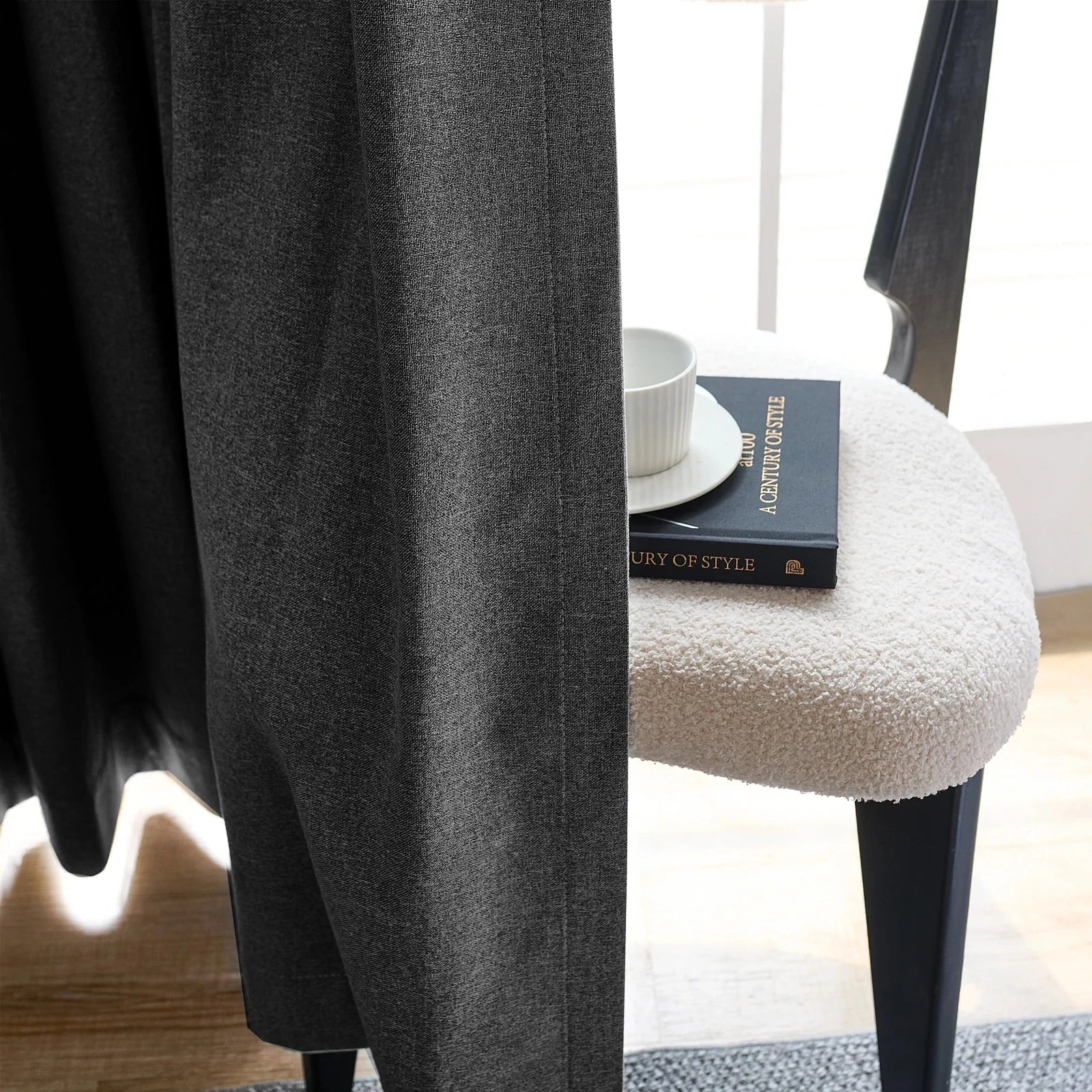 Orion Linen Look 100% Blackout Curtains