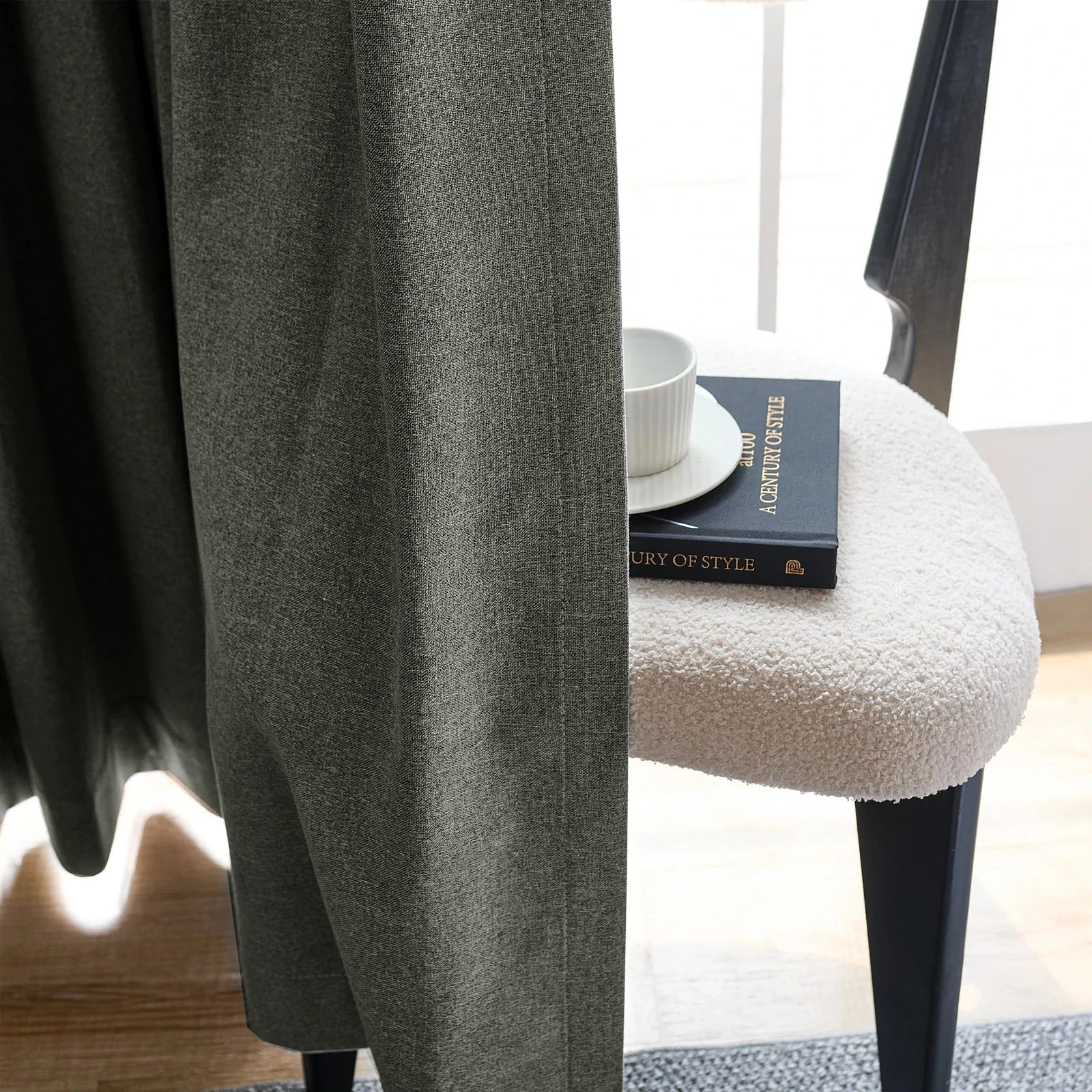 Orion Linen Look 100% Blackout Curtains