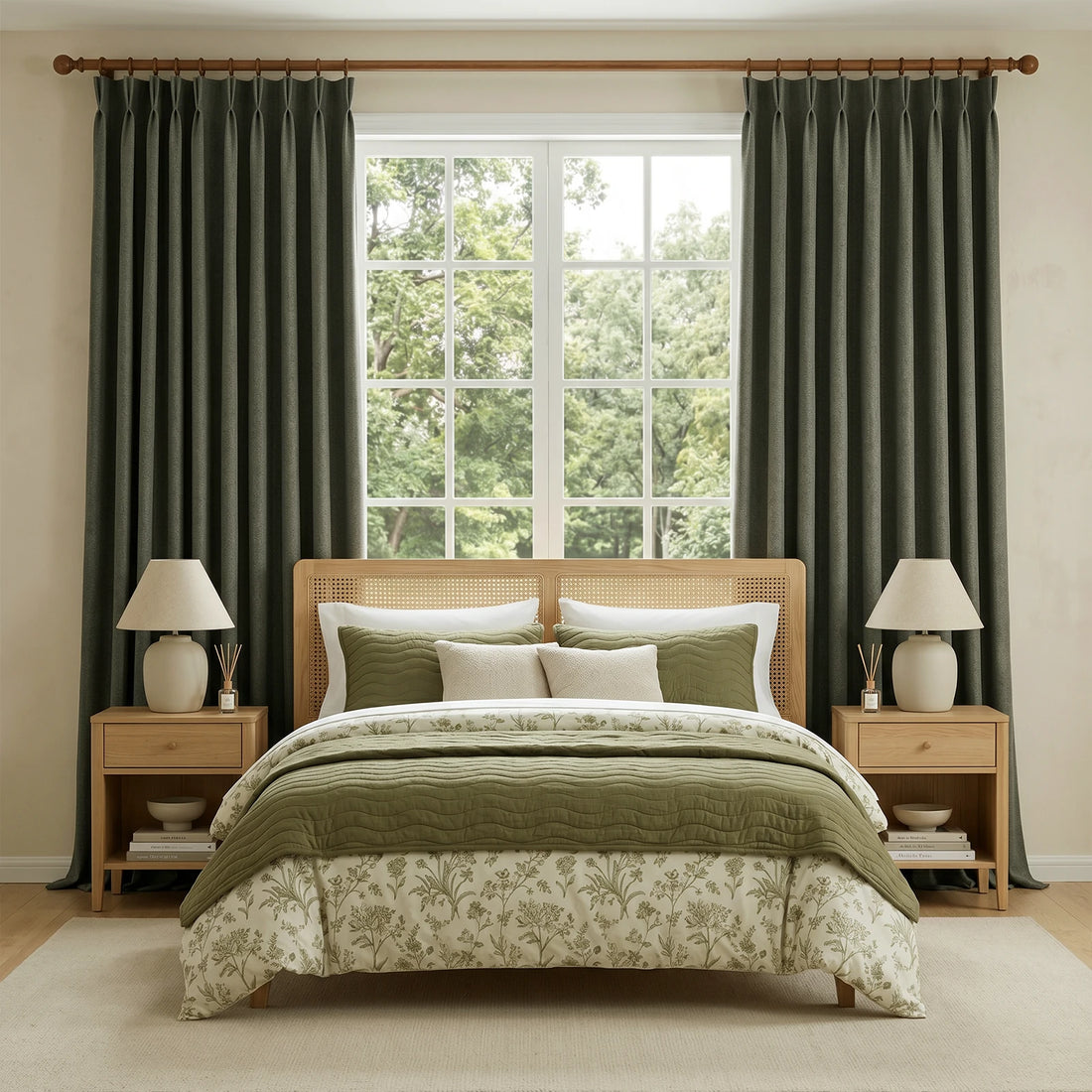 Orion Linen Look 100% Blackout Curtains