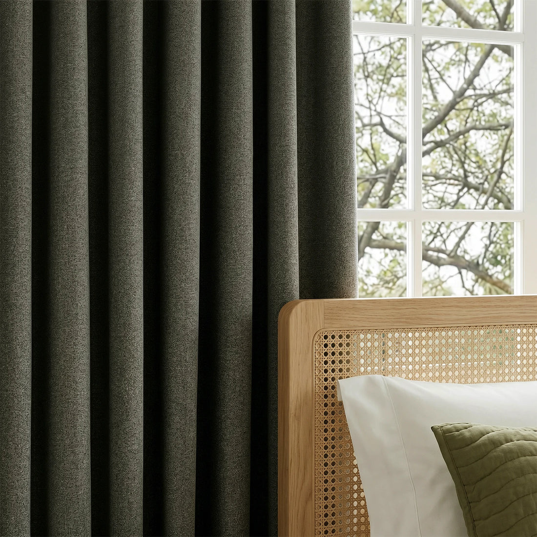 Orion Linen Look 100% Blackout Curtains