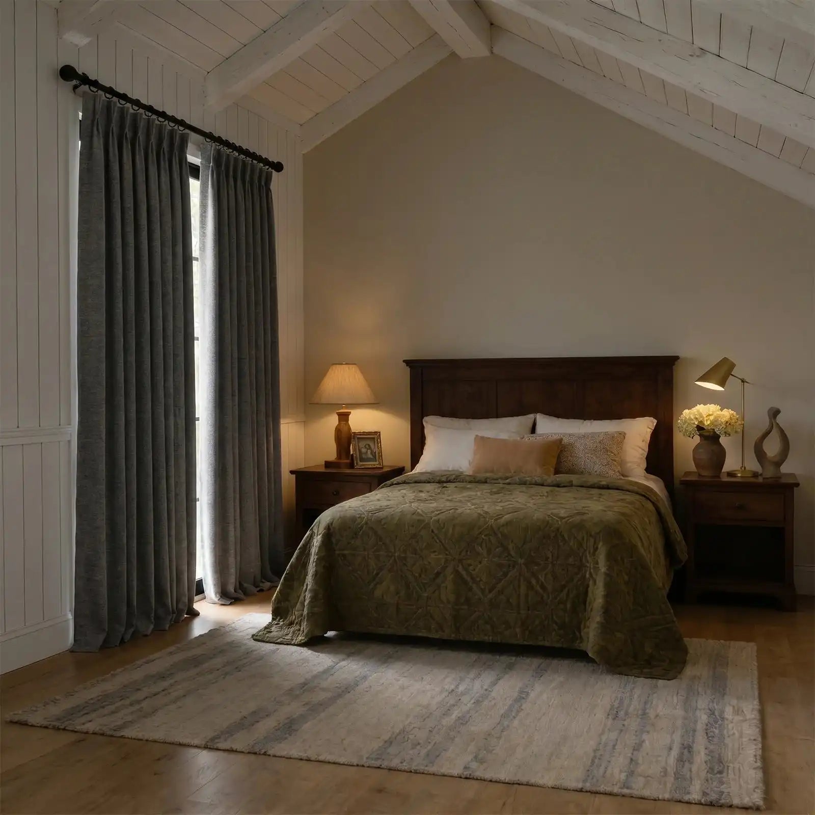 Orion Linen Look 100% Blackout Curtains