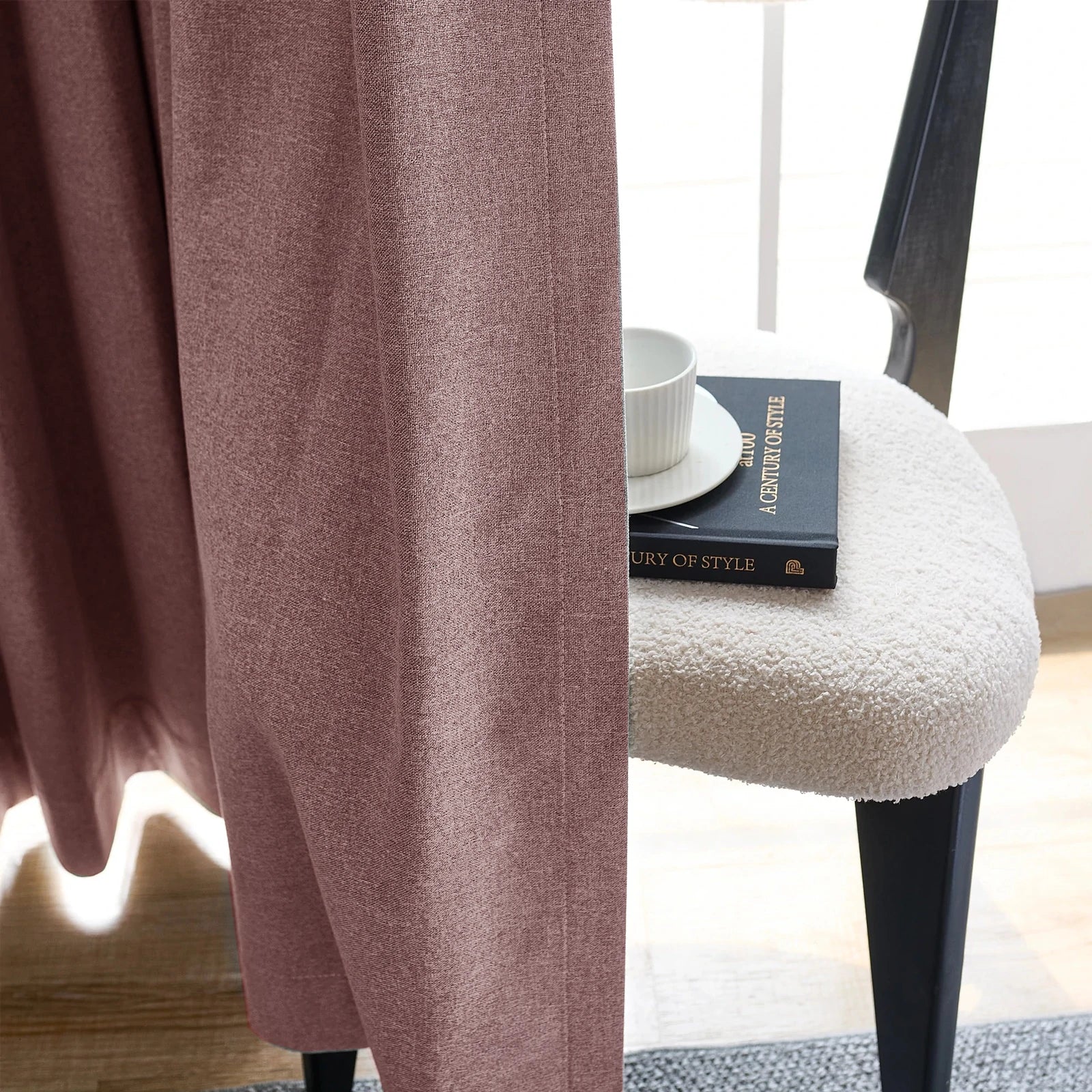 Orion Linen Look 100% Blackout Curtains