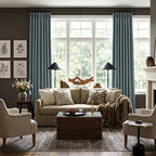 Orion Linen Look 100% Blackout Curtains