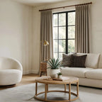 Orion Linen Look 100% Blackout Curtains