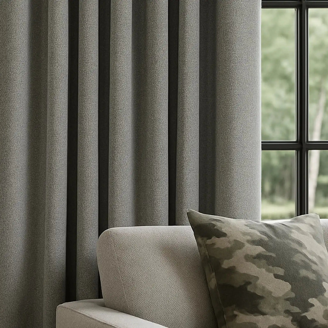 Orion Linen Look 100% Blackout Curtains