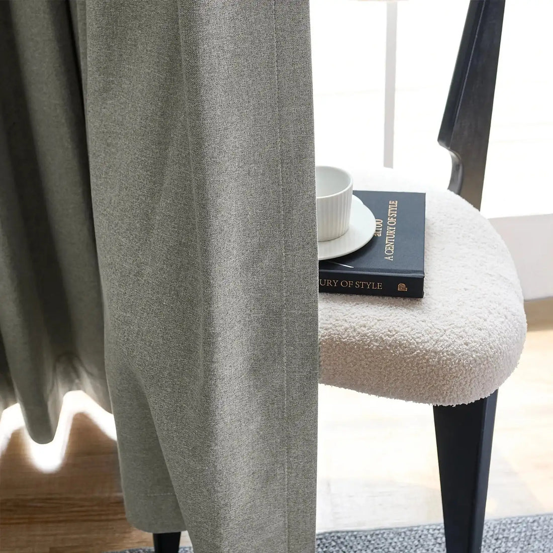 Orion Linen Look 100% Blackout Curtains