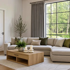 Orion Linen Look 100% Blackout Curtains