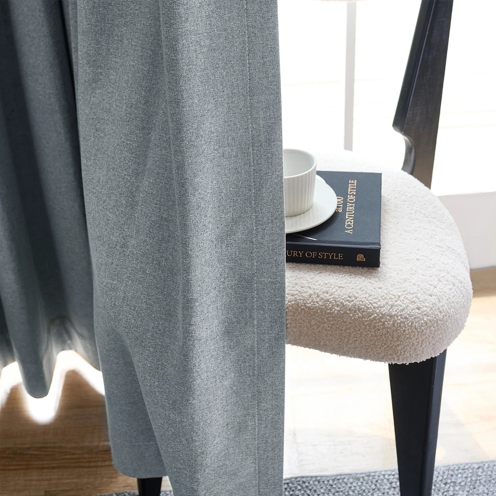 Orion Linen Look 100% Blackout Curtains