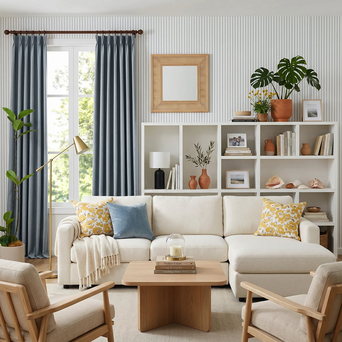 Orion Linen Look 100% Blackout Curtains