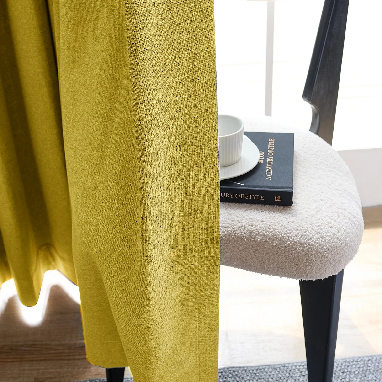 Orion Linen Look 100% Blackout Curtains