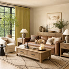 Orion Linen Look 100% Blackout Curtains
