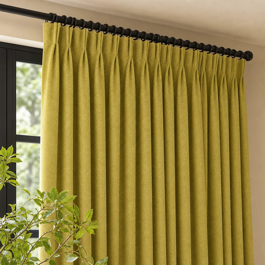 Orion Linen Look 100% Blackout Curtains