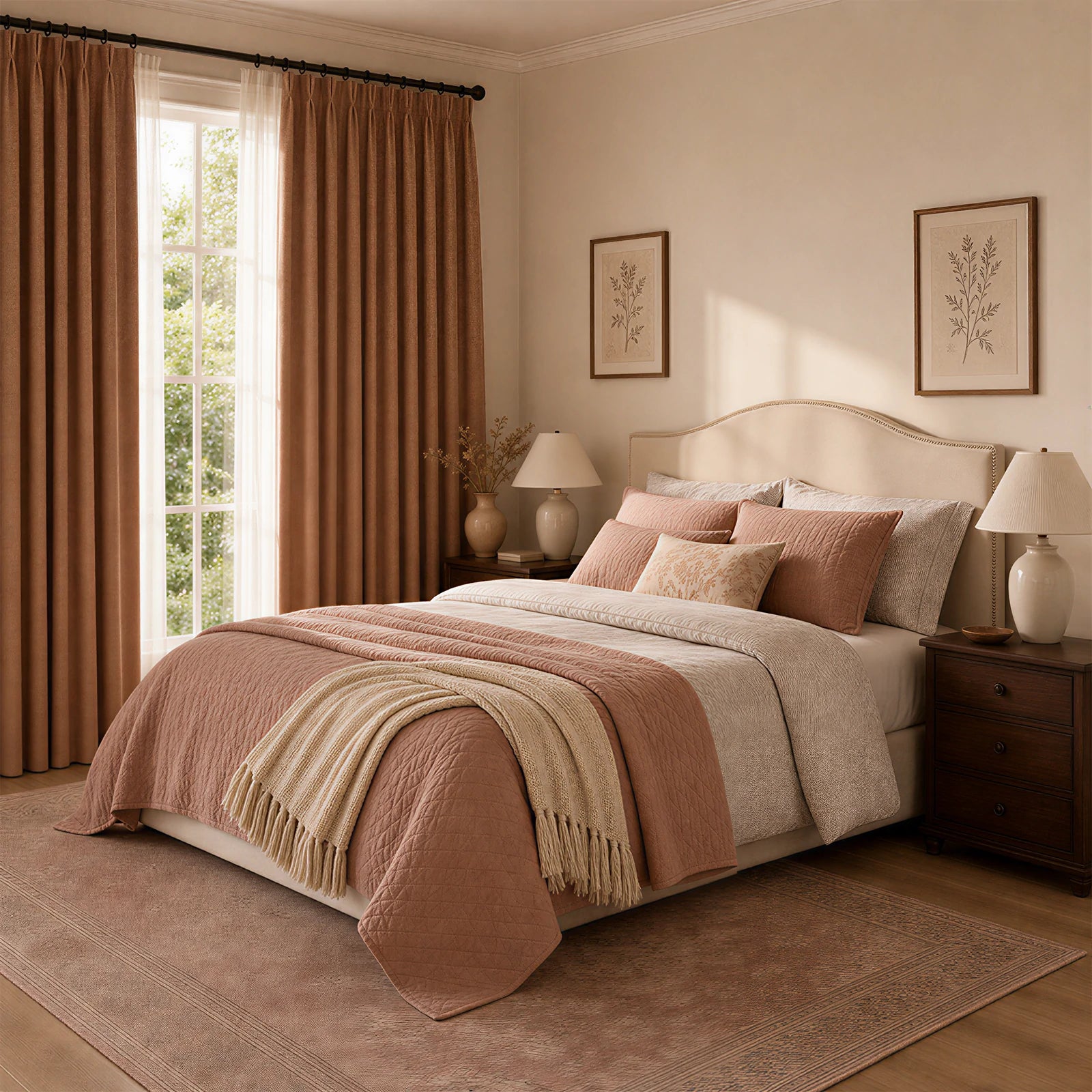 Orion Linen Look 100% Blackout Curtains