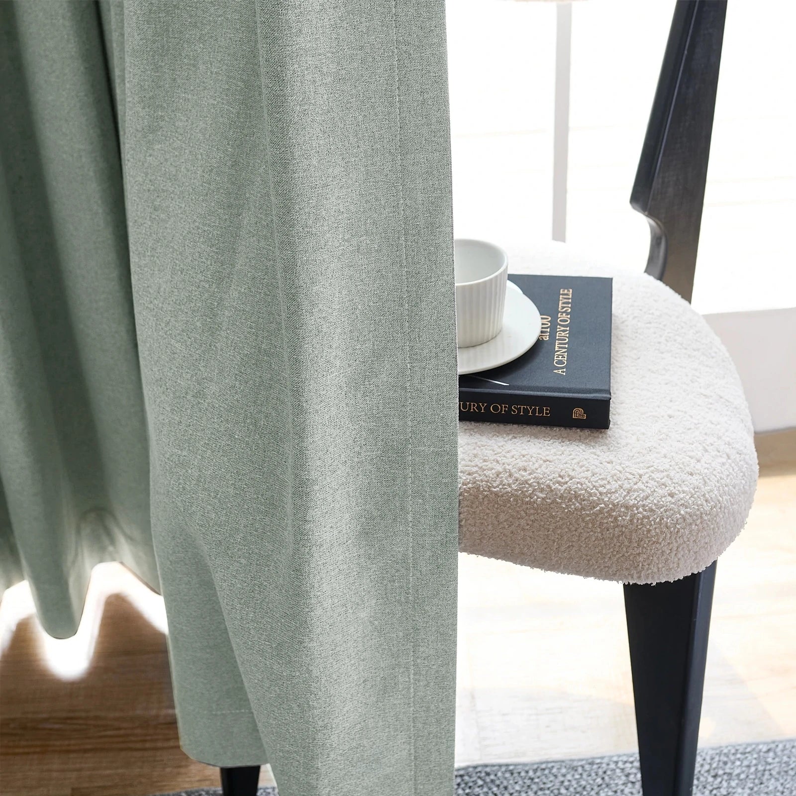 Orion Linen Look 100% Blackout Curtains