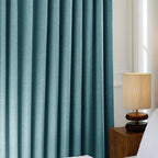 Orion Blackout Curtains Bluish Green Details