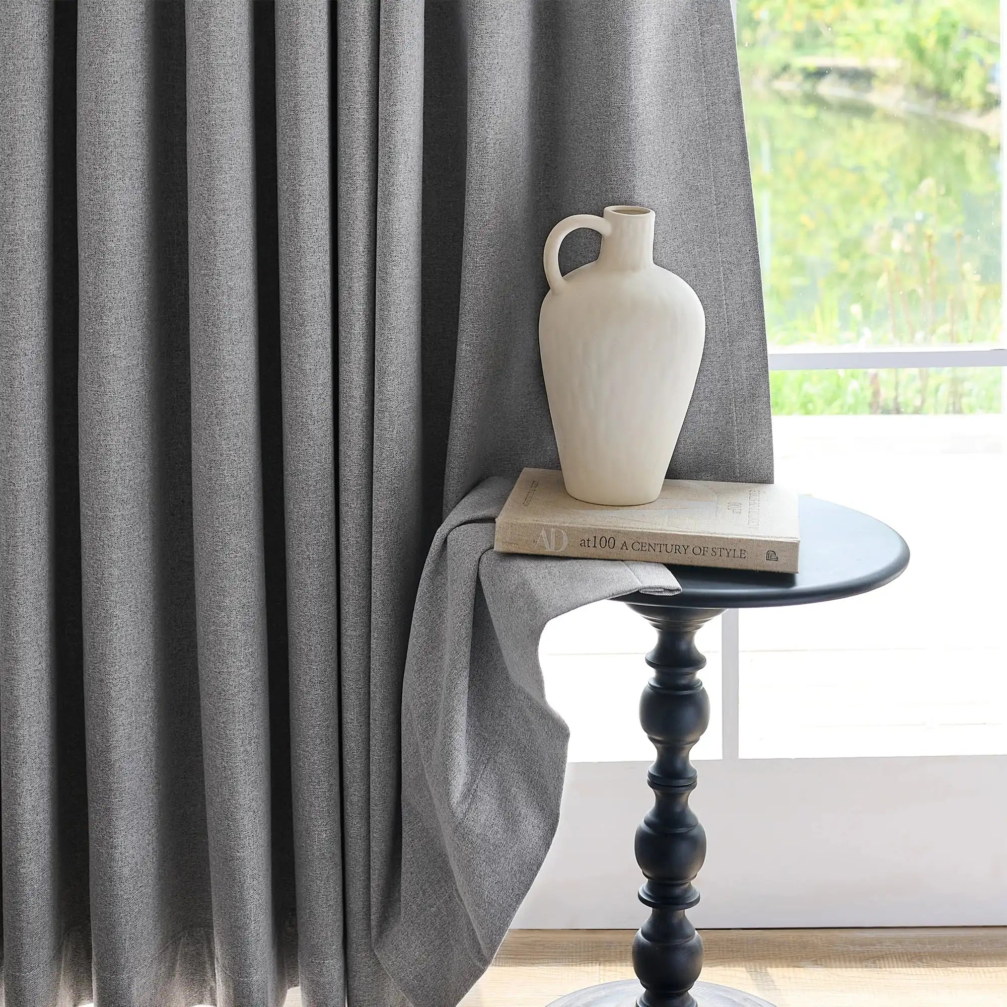 Orion Blackout Curtains Gray Display
