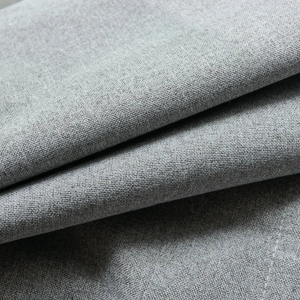 Orion Blackout Curtains Gray Fabric Display