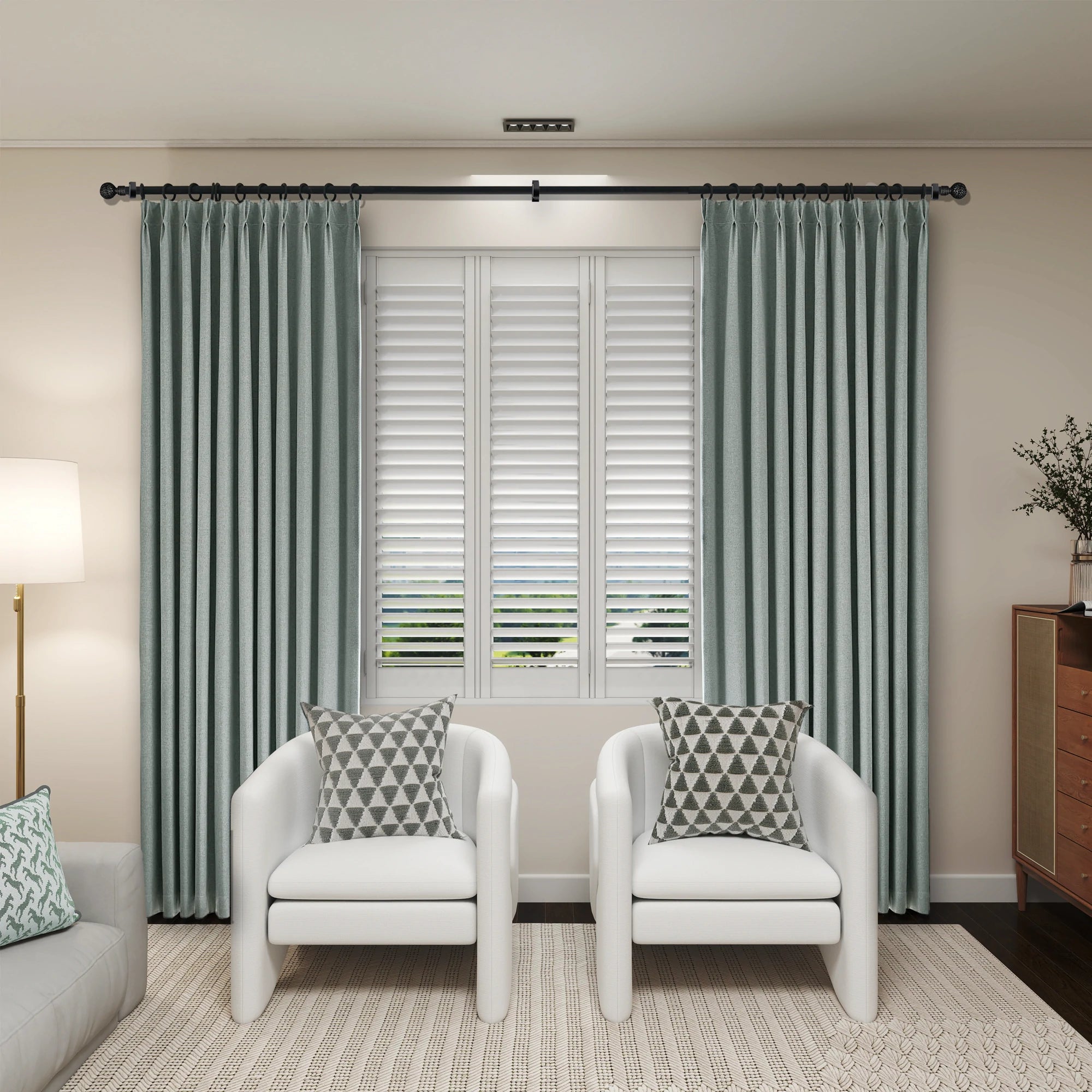 Orion Blackout Curtains Grayish Green