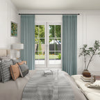 Orion Blackout Curtains Grayish Green Display