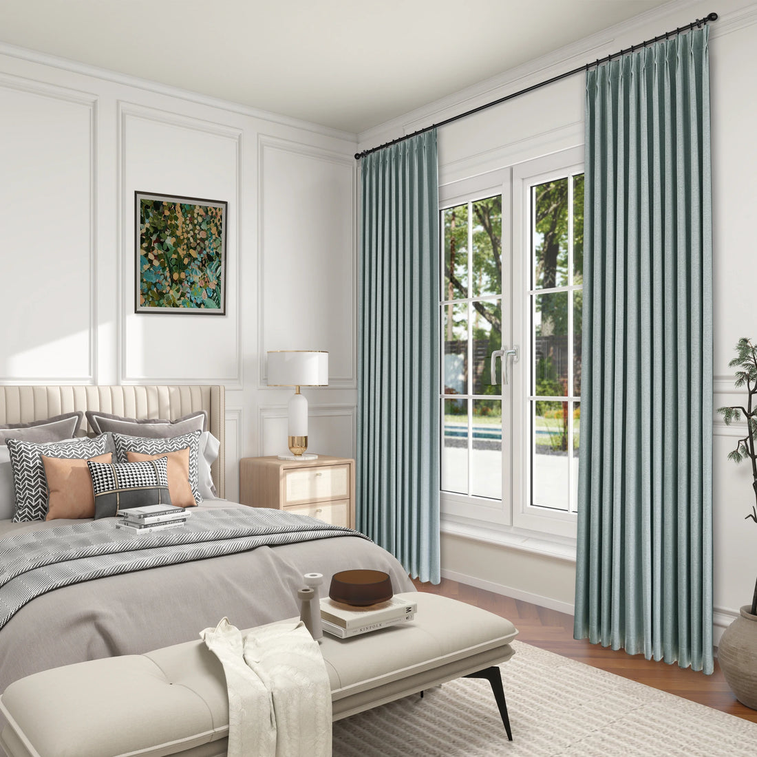 Orion Blackout Curtains Grayish Green