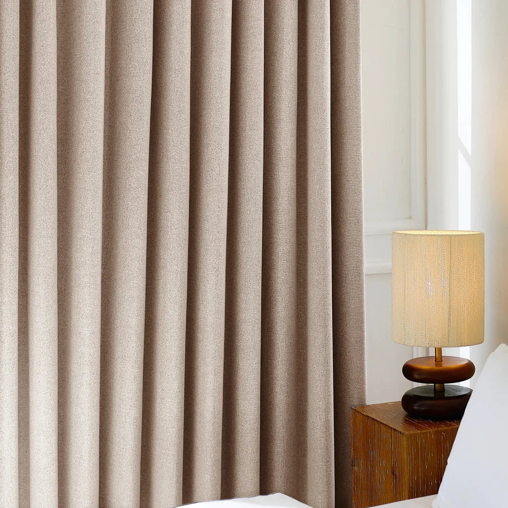 Orion Blackout Curtains Khaki Details