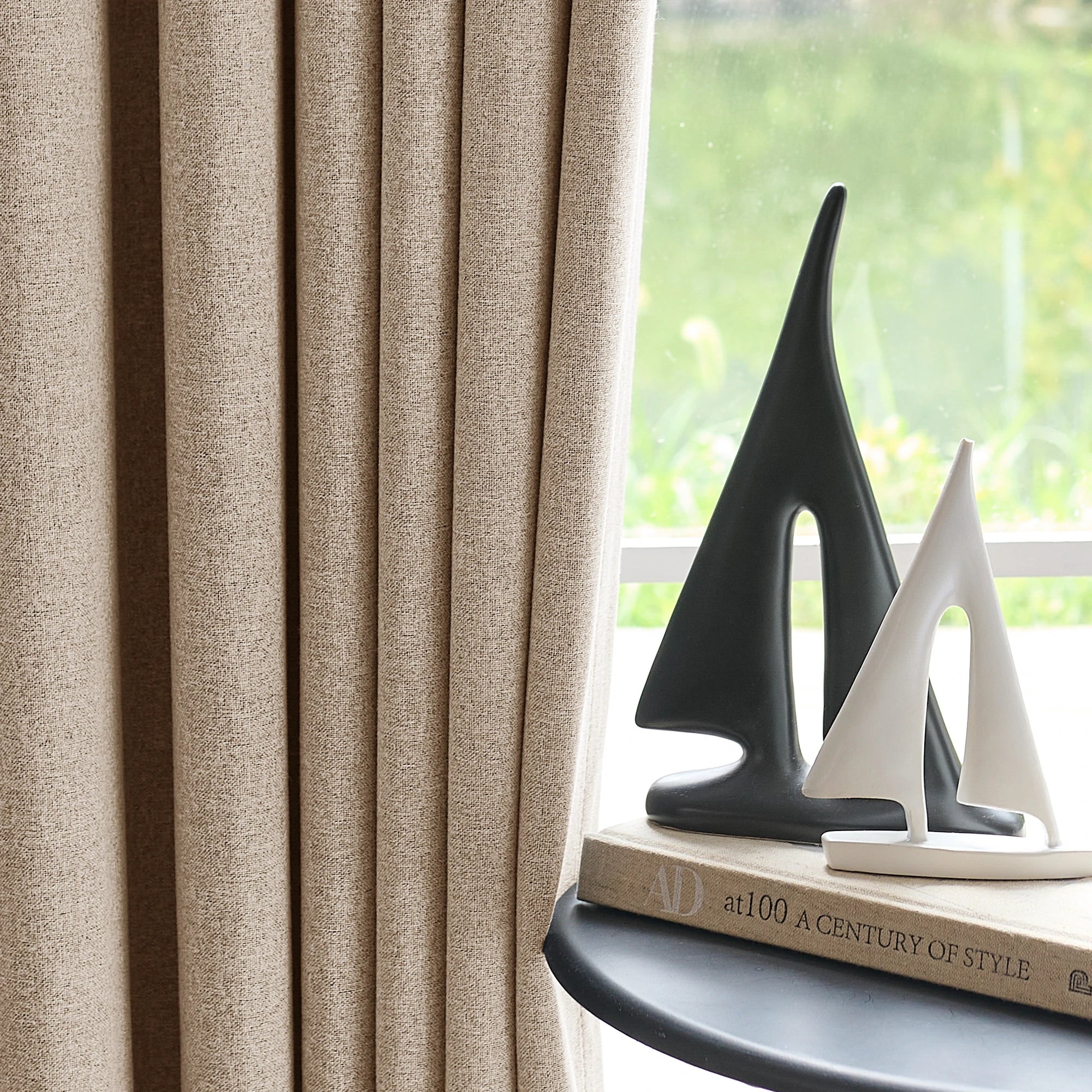 Orion Blackout Curtains Khaki Details