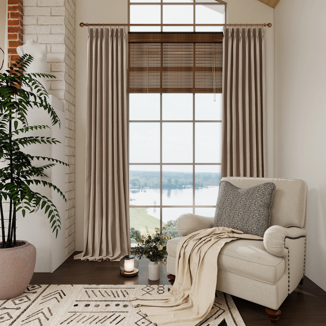 Orion Blackout Curtains Light Coffee