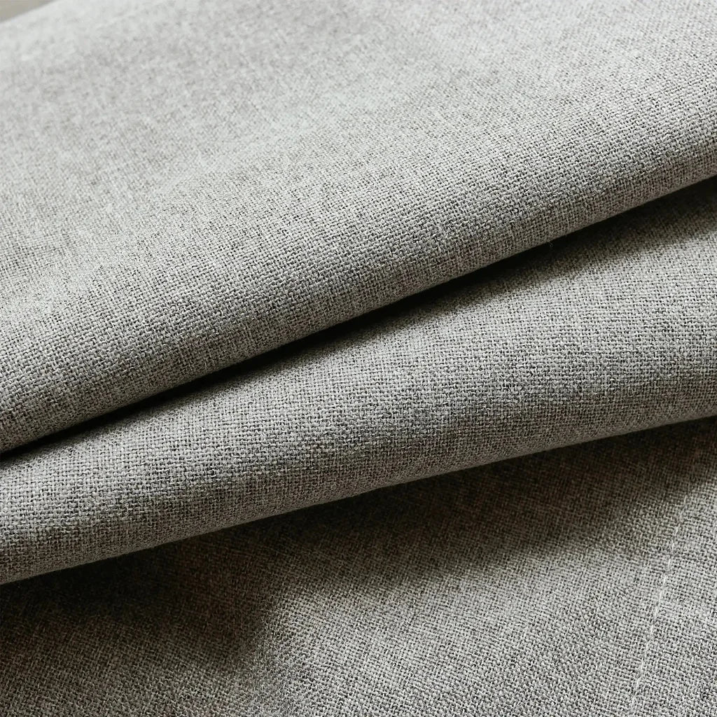 Orion Blackout Curtains Light Gray Fabric Details