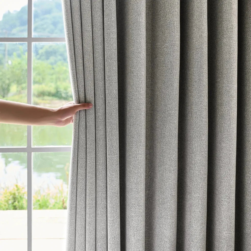 Orion Blackout Curtains Light Gray Display