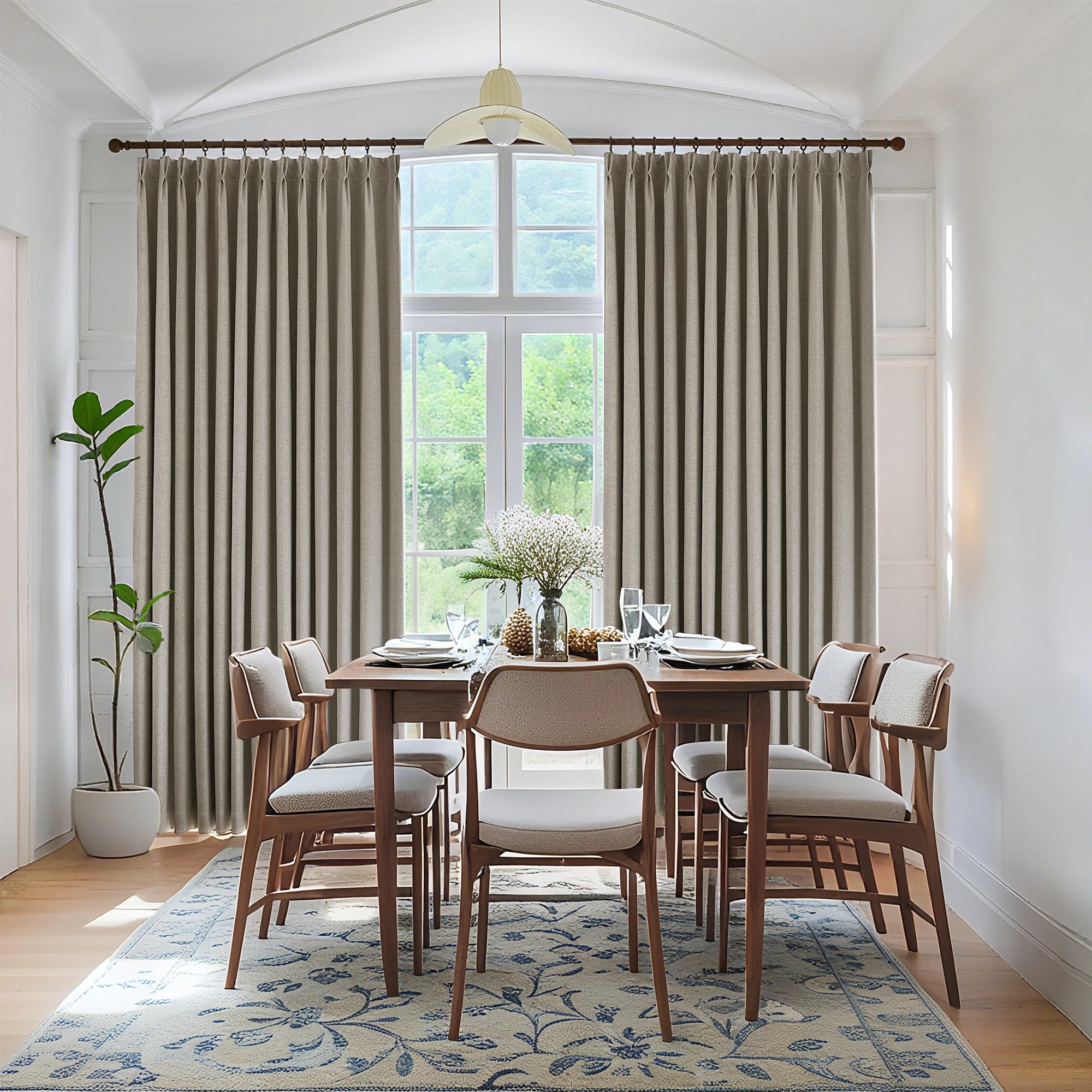 Orion Blackout Curtains Natural Beige 