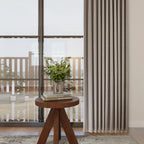 Orion Blackout Curtains Natural Beige Details