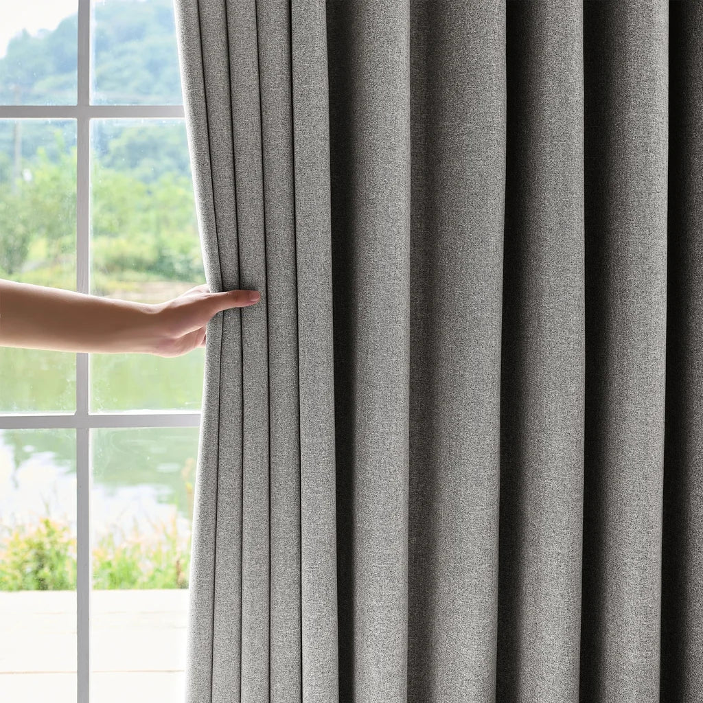 Orion Blackout Curtains Taupe Display