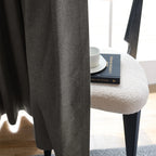 Orion Blackout Curtains Taupe Fabric Details